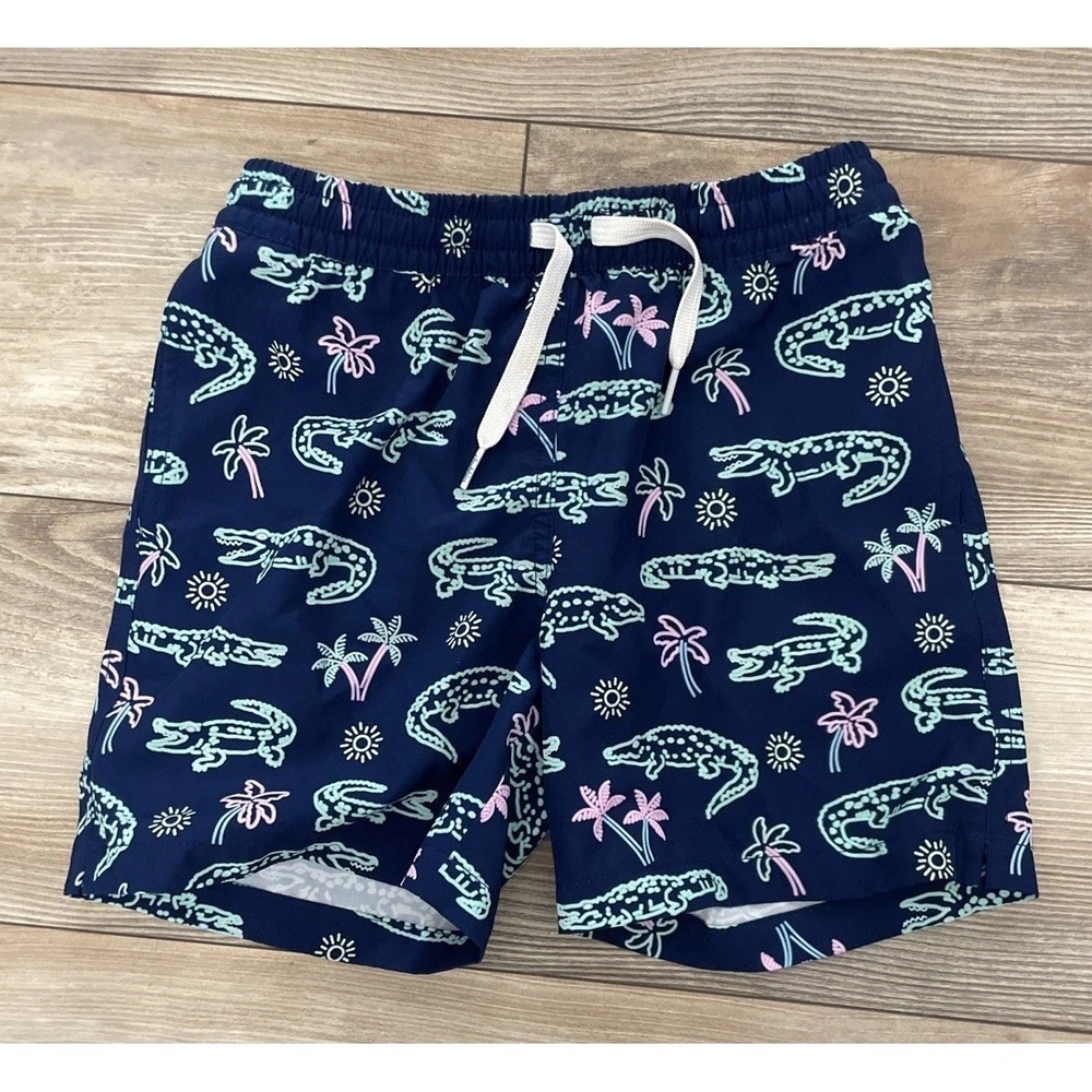 Chubbies "Neon Gator" Swim Trunks Youth Boys Size Small 8/9